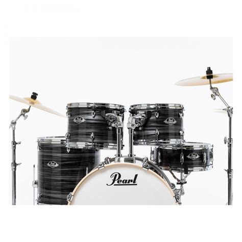 Pearl Export Exx Rock Drum Kit W Free Stool Graphite Silver At