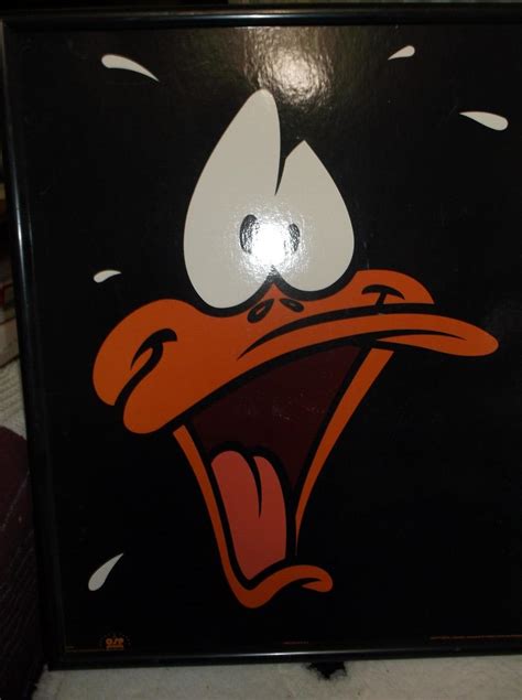 Vintage 1990s Looney Tunes Daffy Duck 16"x20" Framed Poster | #4596445797