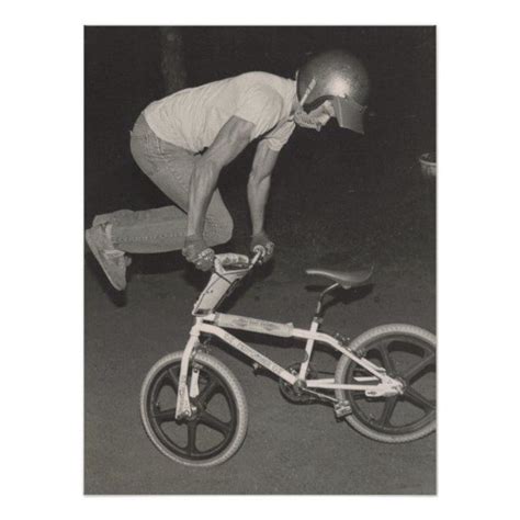 Old School Bmx Freestyle Rider 1986 Poster Thrasher Mag Skateboarding