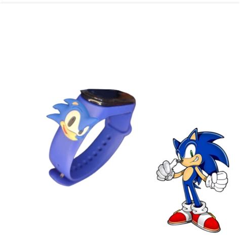 Rel Gio Infantil Menino Sonic Digital A Prova De Gua Masculino Para