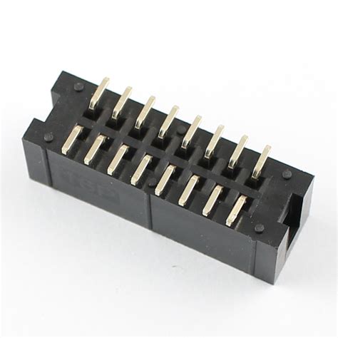 10Pcs 2 54mm Pitch 2x8 Pin 16 Pin SMT Male Shrouded PCB Box Header IDC