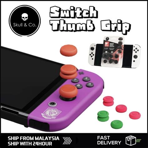 Nintendo Switch Oled Lite Skull And Co Thumb Grip Set Joystick Cap Shopee Malaysia