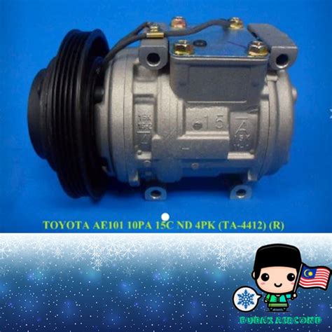 TOYOTA COROLLO AE101 AE111 10PA 15C DENSO 4PK R COMPRESSOR AIR COND