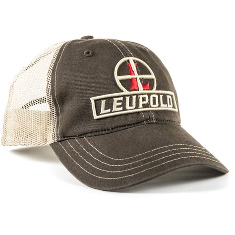 Leupold Reticle Soft Trucker Hat Brownkhaki 170579 Bandh Photo