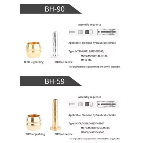 KIT D INSERTS DE Raccordement Frein De V Lo Compatible BH59 BH90 12 Pi