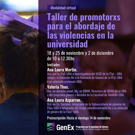 Taller De Promotorxs Para El Abordaje De Las Violencias En La