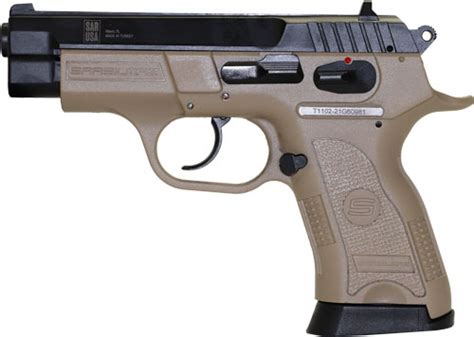 Sar Usa B6c Compact Pistol 9mm 38in Bbl 13rd Fdeblack Semi Auto