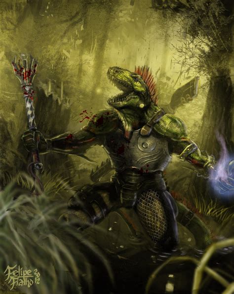 Lizard Warrior By Fialhorn On Deviantart