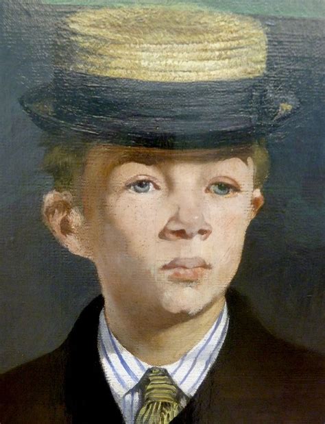 Édouard Manet Le Déjeuner Dans Latelier Detail Portrait Of Léon