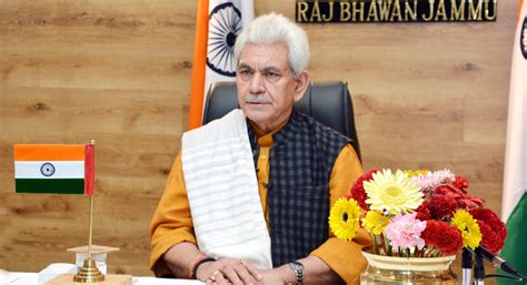 Lg Manoj Sinha Condoles Death Of Senior Bjp Leader Chaman Lal Gupta