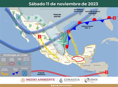 LISTA de estados donde habrá LLUVIAS y bajas temperaturas HOY sábado 11