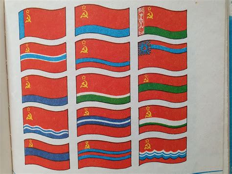 Flags Of The Republics Of Ussr Found In Old School Book Rvexillology