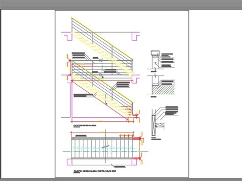 Escada Em Autocad Baixar Cad Kb Bibliocad