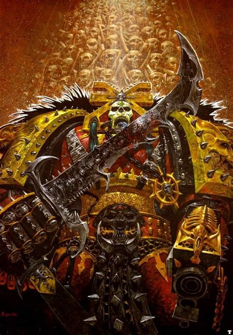 Khorne Chaos Space Marines Warhammer Art Warhammer 40k Artwork