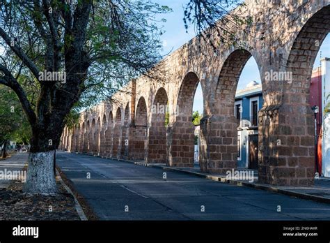 Aqueduct In The Unesco Site Morelia Michoacan Mexico Stock Photo Alamy