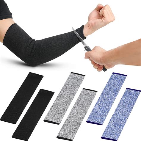 3 Pairs Cut Resistant Arm Protectors For Thin Skin And Bruising Level 5 Arm Protective Sleeves