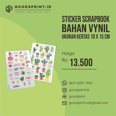 Jual Sticker Scrapbook Lucu Sticker Deco Lucu Stiker Buku Diary