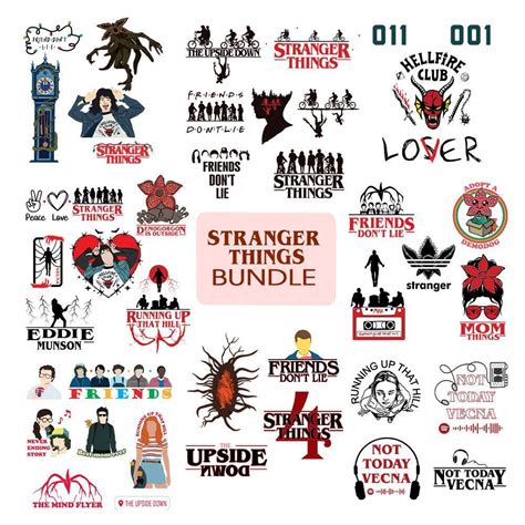 Stranger Things Bundle Cricut File Svg Png Dxf Eps Lightboxgo