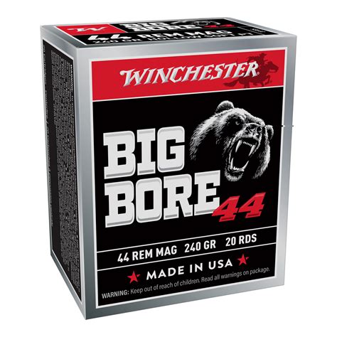 Winchester X Mbb Big Bore Rem Mag Gr Semi Jacketed Hollow