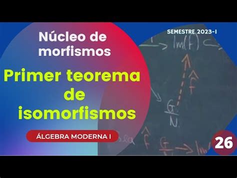 Primer Teorema De Isomorfismos Para Grupos N Cleo Lgebra Moderna