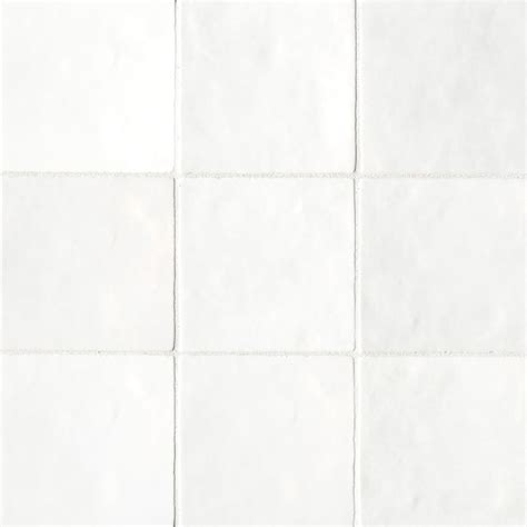 Bedrosians Cloe White 5 In X 5 In Glossy Ceramic Wall Tile 10 83 Sq