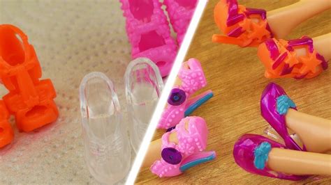 DIY Barbie Schuhe Süße bunte Schuhe für eure Barbies selber gestalten