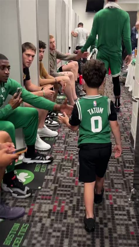 Jayson Tatum S Adorable Son Breaks Into The Boston Celtics Locker Room