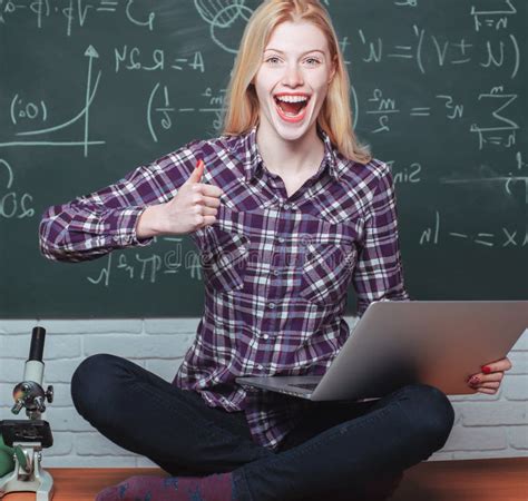 Student College Students Studying Portrait Of A Beautiful Woman