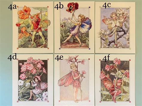 Vintage Flower Fairy Postcards From Cicely Mary Barker Choose From 30