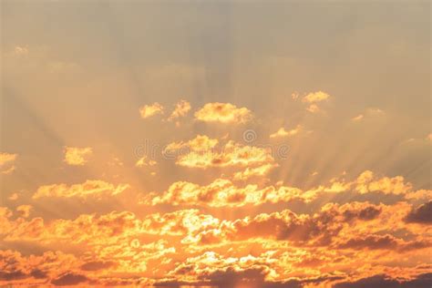 Beautiful Orange Sunrise Sky Stock Photo Image Of Climate Blue