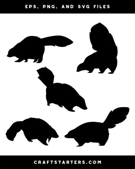 Skunk Silhouette Clip Art