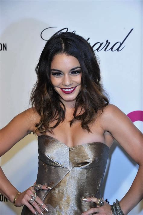 Vanessa Hudgens Busty Wearing Tight Tube Maxi Dress At The Oscars 2014