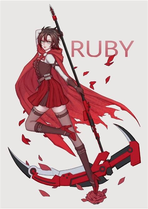 Ruby Rose Art By Xxxxxx Rwby Rwby Anime Ruby Rose Anime Anime Character Design