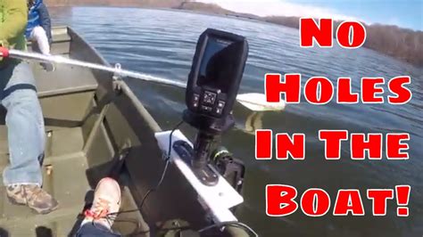 Installing Custom Fish Finder Mounts For Jon Boat Youtube