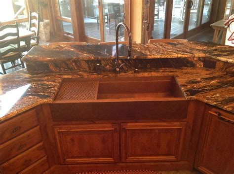 Copper Sink With Granite Counter Copper Kitchen Sink Along With Black Curved Kitchen Sink