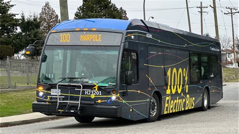 NEW BUS TransLink 2022 Nova Bus LFSe 23201 On Route 100 Ex 22101