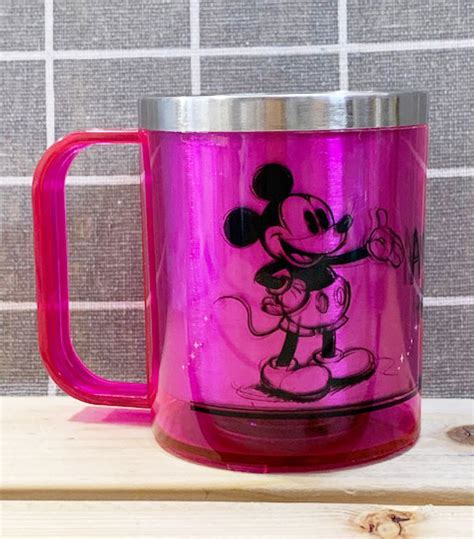 【震撼精品百貨】micky Mouse米奇米妮 ~日本disney不鏽鋼杯 桃粉03111 其他紙製品 Yahoo奇摩購物中心