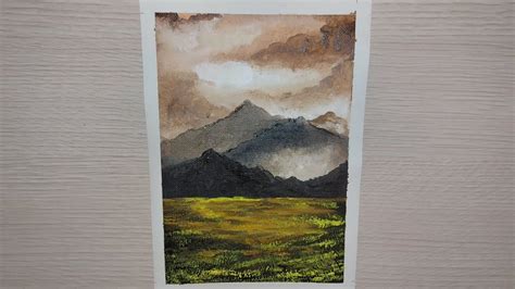 How To Draw Mountainscape Acrylic Colour Easyandsimple 2022 Youtube