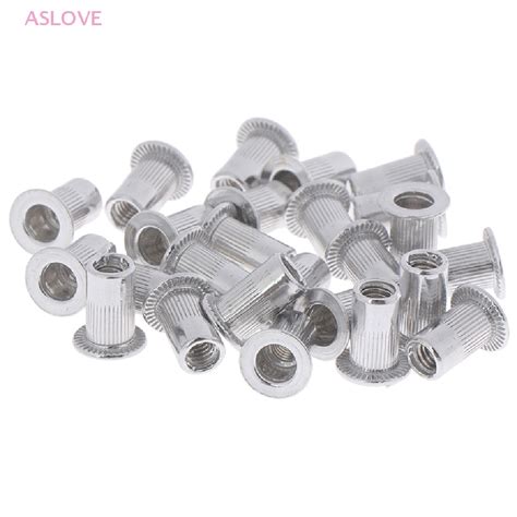 Aslove X Steel Aluminum Threaded Rivet Nut Inserts Rivnut Nutsert