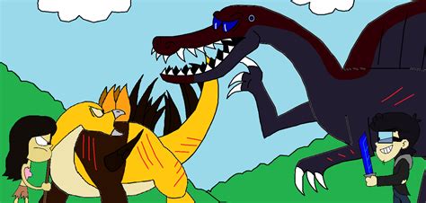 Jurassic Loud Prickly Vs Spino By Syfyman2xxx On Deviantart