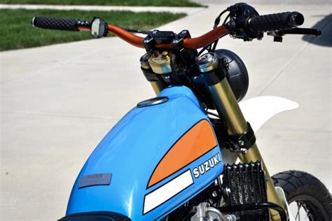 Retro Scrambler Suzuki Dr By Parr Motorcycles Bikebound