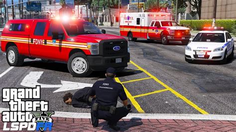 Gta Lspdfr Ems Play As A Paramedic Fdny Ems Supervisor