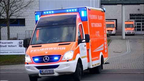 RTWs Der Feuerwehr Velbert Viel Pressluft YouTube