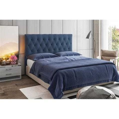 Cabeceira Box Casal Capitone 140 CM Suede Azul Modoval MadeiraMadeira