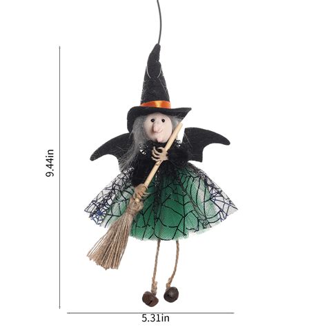 Christmas Clearance Asxite Halloween Ornamentslovely Witch Decor Suspending Witch Figurine For