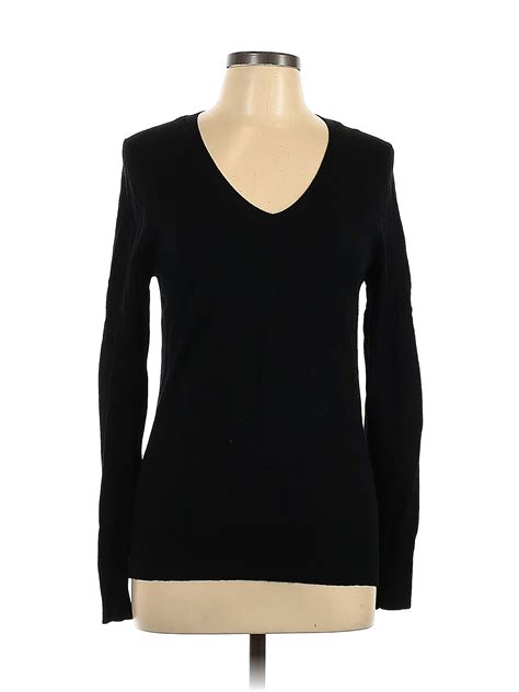 Smart Set Color Block Solid Black Pullover Sweater Size L 57 Off