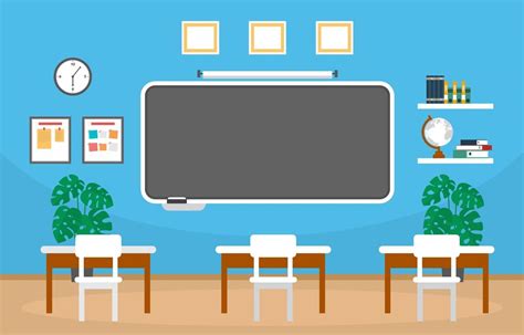 Empty Classroom In High School Illustration 2046821 Vector Art At Vecteezy