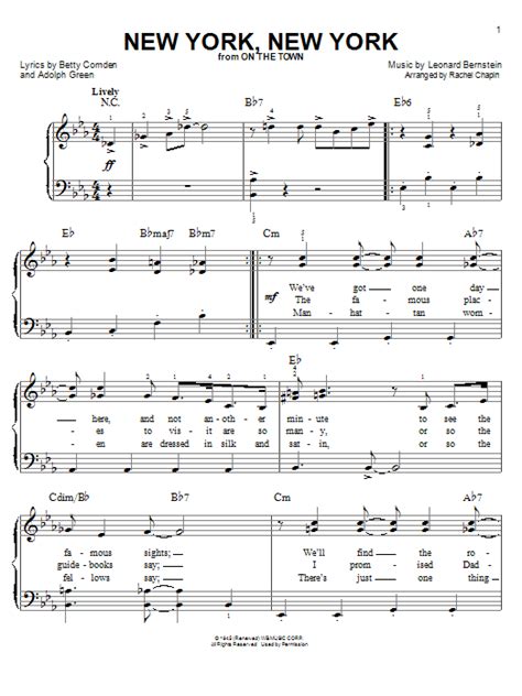 New York New York Ноты - instructionomni