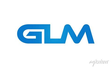 Glm Letters Joined Logo Design Connect Letters With Chin Logo Wall