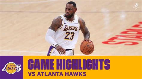 Highlights Lebron James Pts Ast Vs Atlanta Hawks Youtube